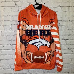 NWOT Men’s Denver Broncos Hoodie Sweater Sz M